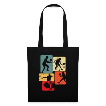 Pickleball Hommes Enfants Garçons - Sac en tissu - noir - Devant