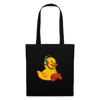 Canard en caoutchouc Canard en caoutchouc - Sac en tissu - noir - Devant