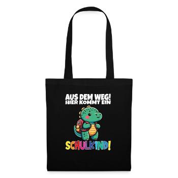 Écolier 2024 entrant à l'école - Sac en tissu - noir - Devant