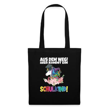 Écolier 2024 entrant à l'école - Sac en tissu - noir - Devant