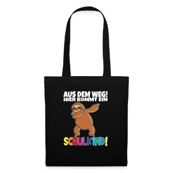 Écolier 2024 entrant à l'école - Sac en tissu - noir - Devant