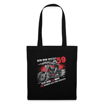 I'm not 59, motorcyclist, biker, 59. - Tote Bag - black - Front