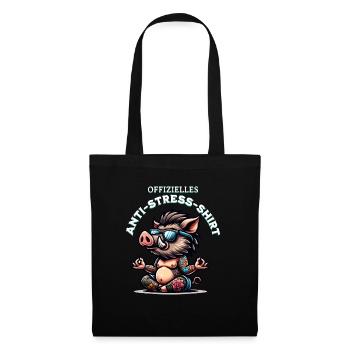 Méditation & Yoga Officiel Anti Stress - Sac en tissu - noir - Devant