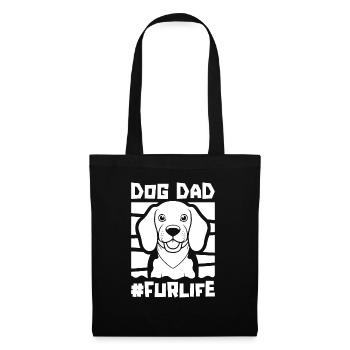 Beagle Dog Dad Fur Life - Stoffbeutel - Schwarz - Vorne