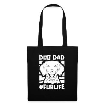 Brittany Spaniel Chien Papa Pour La Vie - Sac en tissu - noir - Devant
