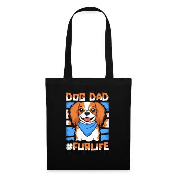 King Charles Cavalier Father Dog Dad For Life - Tote Bag - black - Front