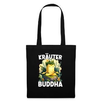 Herbes Beurre HerbesBouddha Yoga Méditation Drôle - Sac en tissu - noir - Devant