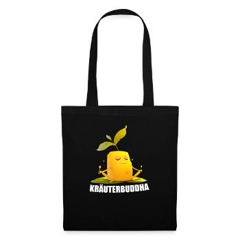 Herbes Beurre HerbesBouddha Méditation Yoga Drôle - Sac en tissu - noir - Devant