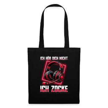 I can't hear you, I'm gaming - Tote Bag - black - Front