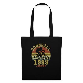 Birthday Downhill Bike Bike January 1989 - Tote Bag - black - Front