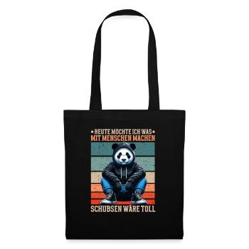 Today I want to do something with people Push - Tote Bag - black - Front