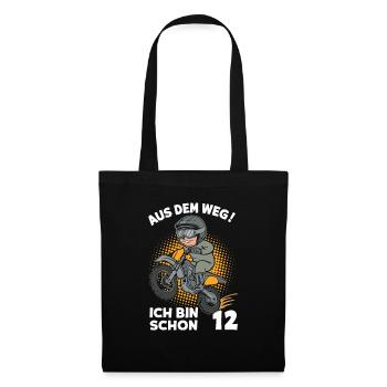 Dégagez! J’ai déjà 12 ans d’anniversaire - Sac en tissu - noir - Devant