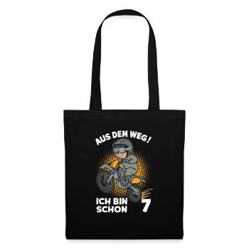 Out of the way! I'm already 7 children's birthday party - Tote Bag - black - Front