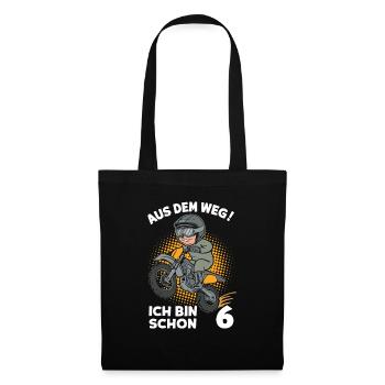 Out of the way! I'm already 6 children's birthday - Tote Bag - black - Front