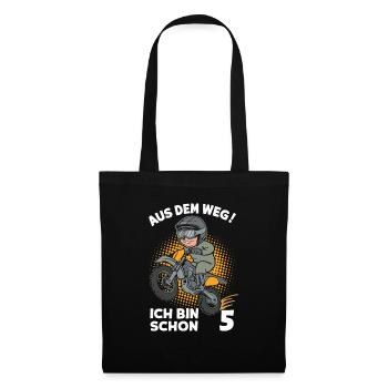 Out of the way! I'm already 5 children's birthday - Tote Bag - black - Front
