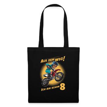 Dégagez! J’ai déjà 8 ans d’anniversaire d’enfants - Sac en tissu - noir - Devant