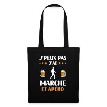 I can't I walked aperitif humor gift - Tote Bag - black - Front