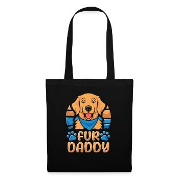 Golden Retriever Père Chien Papa Pour Papa - Sac en tissu - noir - Devant