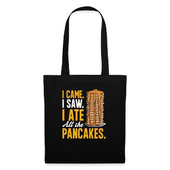 Crêpes Petit-déjeuner Crêpes - Sac en tissu - noir - Devant