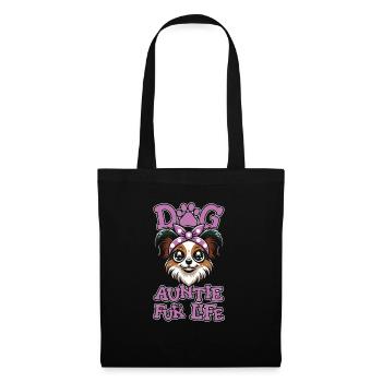 Papillon Dog Aunt For Life - Tote Bag - black - Front