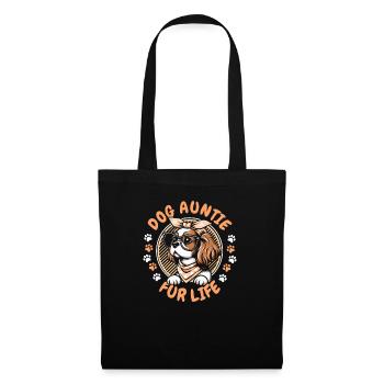 King Charles Cavalier Dog Aunt For Life - Tote Bag - black - Front