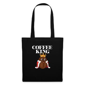 Coffee King - Coffee Lover Caffeine Lover - Tote Bag - black - Front