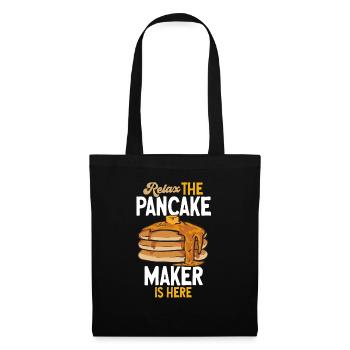 Crêpes Petit-déjeuner Crêpes - Sac en tissu - noir - Devant