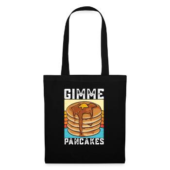 Crêpes Petit-déjeuner Crêpes - Sac en tissu - noir - Devant