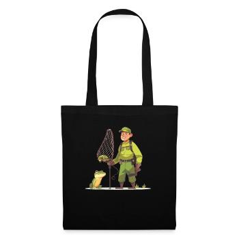 Frogs Catch Frog Hunter Frog Catcher - Tote Bag - black - Front