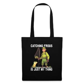 Frogs Catch Frog Hunter Frog Catcher - Tote Bag - black - Front