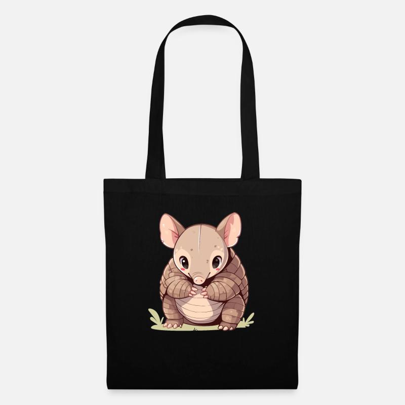 Armadillo Gürteltiere Gürteltier - Stoffbeutel - Schwarz