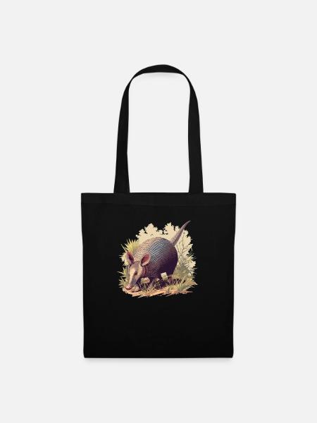 Armadillo Gürteltiere Gürteltier - Stoffbeutel - Schwarz