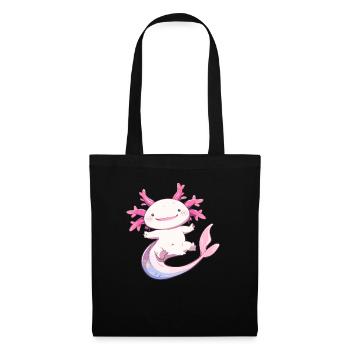 Axolotl - Sac en tissu - noir - Devant