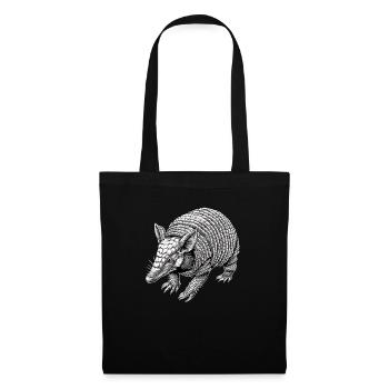 Armadillo Gürteltiere Gürteltier - Stoffbeutel - Schwarz - Vorne