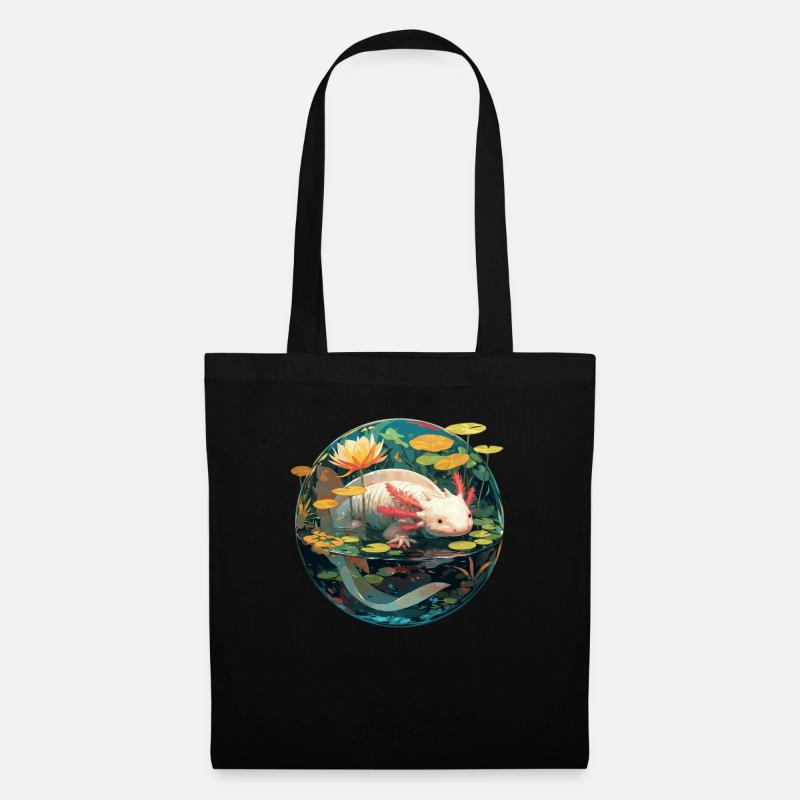 Axolotl - Sac en tissu - noir