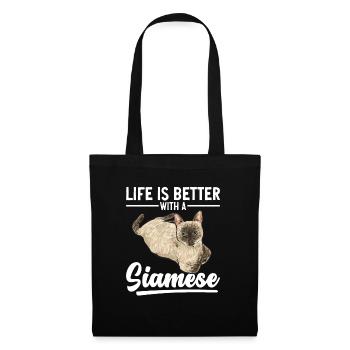 Siamese Cat Siamese Cat - Tote Bag - black - Front