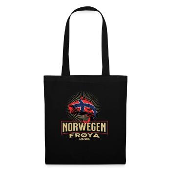 Norvège Frøya 2025 Motif Poisson - Sac en tissu - noir - Devant
