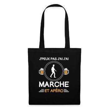 I can't I walked aperitif walker - Tote Bag - black - Front