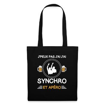 Ich kann keinen Aperitif zum Synchronschwimmen haben - Stoffbeutel - Schwarz - Vorne
