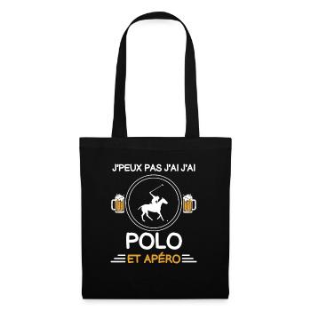 I can't I have Polo Aperitif Rider - Stoffbeutel - Schwarz - Vorne