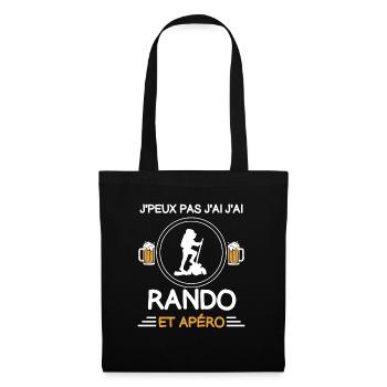 I can't I hiker hike aperitif - Tote Bag - black - Front