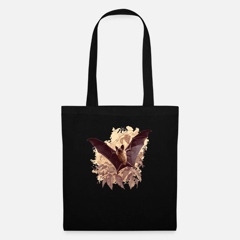 Pipistrello Pipistrello Pipistrello - Borsa di stoffa - nero