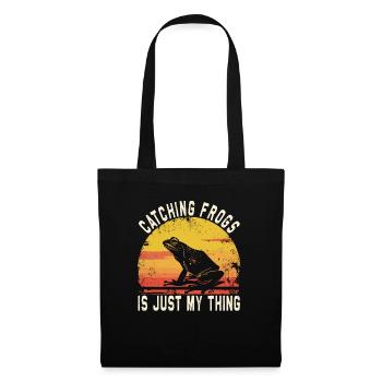Frogs Catch Frog Hunter Frog Catcher - Tote Bag - black - Front