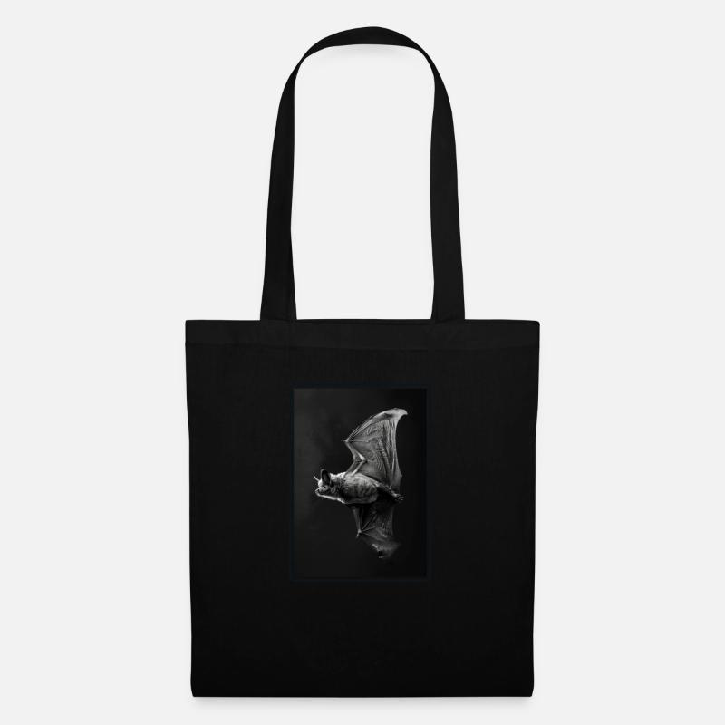 Bat Fledermäuse Fledermaus - Stoffbeutel - Schwarz