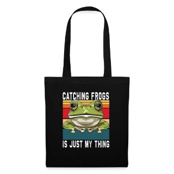 Frogs Catch Frog Hunter Frog Catcher - Tote Bag - black - Front