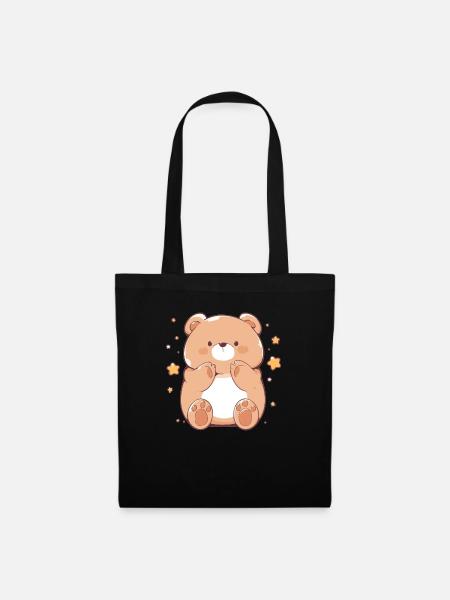 Bear Bären Bär - Stoffbeutel - Schwarz