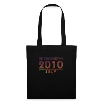 Retro Birthday July 2010 - Sunset line - Tote Bag - black - Front