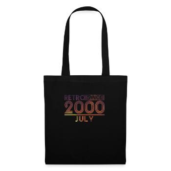 Anniversaire rétro Juillet 2000 - Ligne Sunset - Sac en tissu - noir - Devant