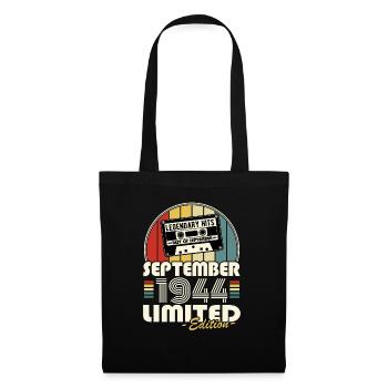 Legendary since September 1944 vintage birthday - Tote Bag - black - Front