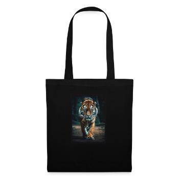 Tiger - Stoffbeutel - Schwarz - Vorne